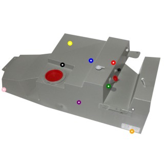 Long range fuel tank ze stali aluminiowanej 127 L TR75S